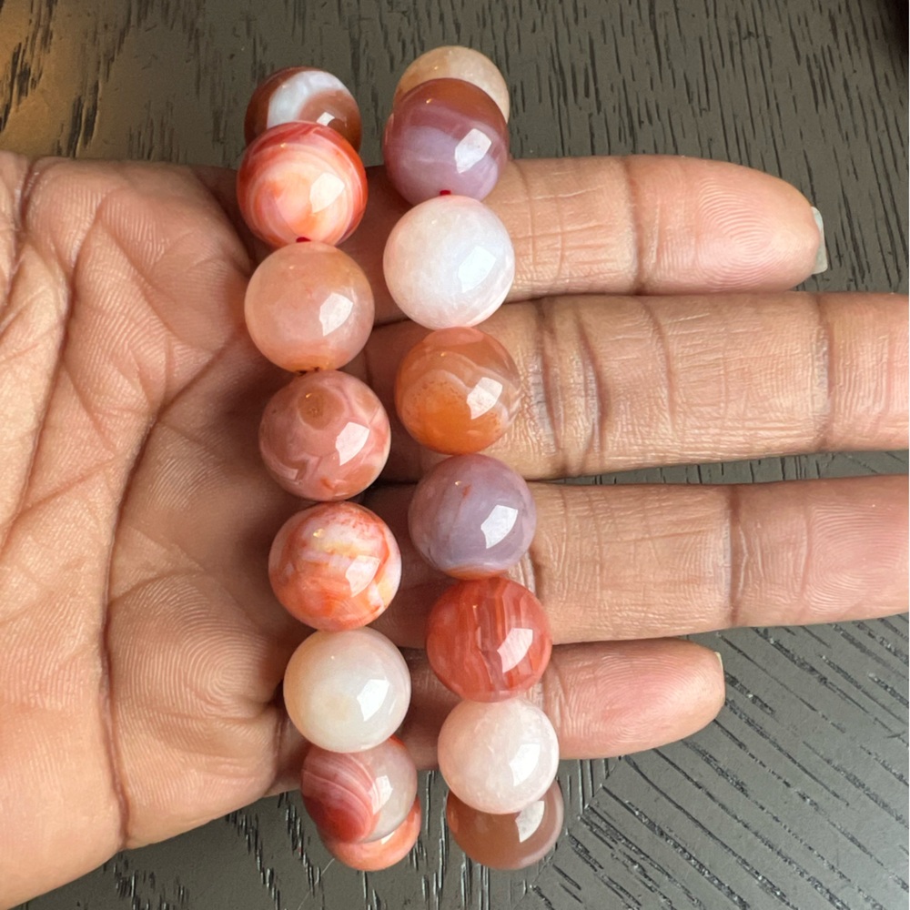 Yanyuan agate bracelet 12-13mm SIZE 6.5-7’